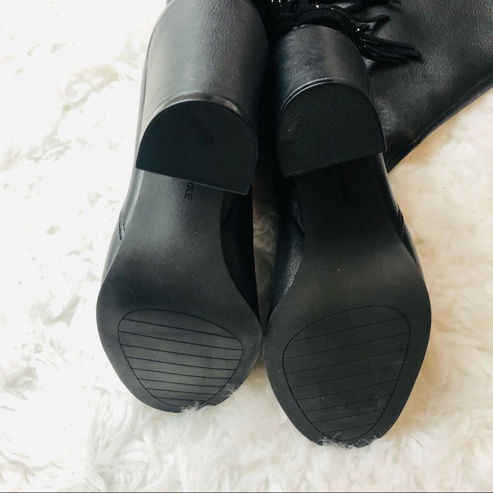 KENNETH COLE Justin Fringe Boot Studs Sz 6.5 - Picture 8 of 13